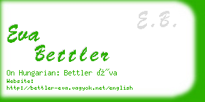 eva bettler business card